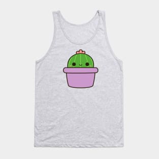 Cute cactus in purple pot Tank Top